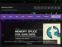 Tablet Screenshot of memorysplice.com